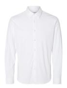 Slhslim-Jersey Shirt Ls Noos White Selected Homme