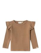 Nmfthoro Ls Slim Top Lil Brown Lil'Atelier