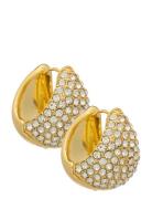 Duni Rhinest Earrings Gold Twist & Tango