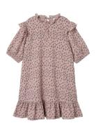 Nkfnasla Ss Frill Dress Pink Name It