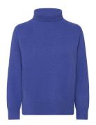 Sweater With High Neck - Comfy Knit Blue Coster Copenhagen