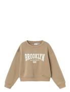 Nkfniknaks Ls Short Rlx Sweat Bru Beige Name It