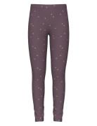 Nkfvivian Glitter Legging Purple Name It