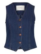 Yaslomira Denim Waistcoat S. Navy YAS