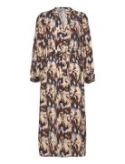 Mscassandra Midi Dress Brown Minus