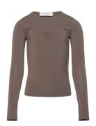 Viscose Long Sleeve Tee Brown Rosemunde Kids