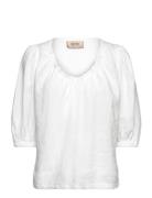 Mmtaissa Linen Blouse White MOS MOSH