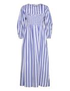 Stripe Cotton Blue Ganni