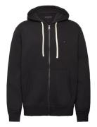 Essential Fleece Zip Through Black Tommy Hilfiger