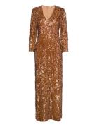 Sequins Maxi Dress Brown By Ti Mo