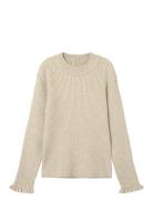 Nkfvianna Ls Slim Knit Beige Name It