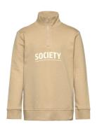 Kobmilo L/S Half Zip Swt Beige Kids Only