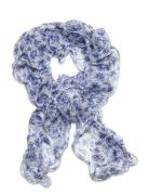 Andelene Floral Ruffled Scarf Blue Lauren Ralph Lauren