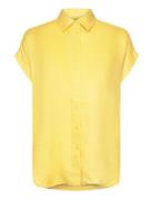 Relaxed Fit Linen Short-Sleeve Shirt Yellow Lauren Ralph Lauren