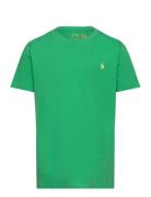 Cotton Jersey Crewneck Tee Green Ralph Lauren Kids