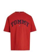 Varsity Embroidery Tee Ss Red Tommy Hilfiger