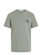 Chest Monogram T-Shirt Green Calvin Klein