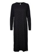 Ls Nightdress Aop Jersey Black Lindex