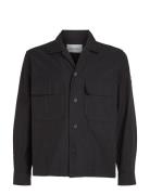 Cotton Nylon Overshirt Black Calvin Klein