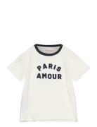 Contrast Neck T-Shirt White Mango