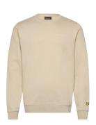 Embroidered Crew Neck Sweatshirt Beige Lyle & Scott