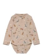 Body Ls Aop Beige Minymo