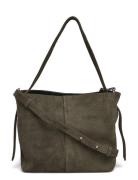 Suede Fraya Small Bag Khaki Becksöndergaard