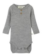 Nbmfable Ls Wool Body Lil Grey Lil'Atelier