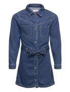 Denim Shirt Dress Blue Mango