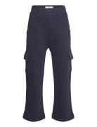 Cotton Cargo Trousers Navy Mango