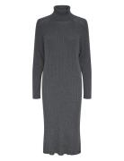 Yasmavi Knit Midi Rollneck Dress Noos Grey YAS