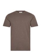 Basic Tee S/S In Melange Brown Lindbergh