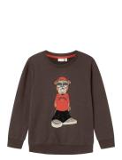 Nkmoklokken Ls Sweat Bru Box Brown Name It