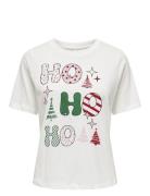 Onlrosie Life S/S Top Box Xmas Jrs Patterned ONLY