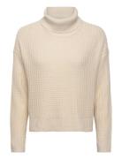 Vmomega Ls Rollneck Pullover Boo Cream Vero Moda