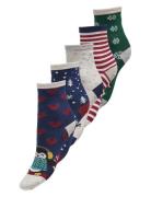 Kogchristmas 5-Pack Socks In A Box Acc Patterned Kids Only