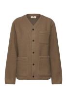 Aksigurd Boiled Wool Overshirt Brown Anerkjendt