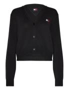 Tjw Essential Badge Cardigan Ext Black Tommy Jeans