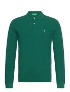 L/S Polo Shirt Green United Colors Of Benetton