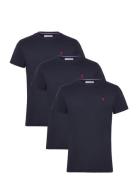 Uspa T-Shirt Arjun 3-Pack Navy U.S. Polo Assn.