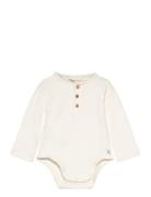 Cotton Bodysuit Buttons Cream Mango