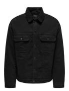 Onswilson Sherpa Blk 0971 Dnm Jacket Black ONLY & SONS