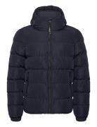 Hooded Sports Puffer Jacket Navy Superdry