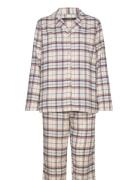 Check Flannel Pyjamas White Missya