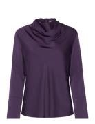 Ayumi Silk Blouse Purple Ahlvar Gallery