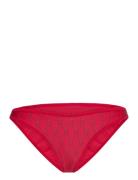 Cheeky High Leg Bikini Print Red Tommy Hilfiger