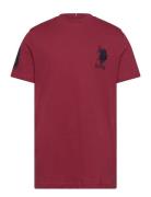 Player 3 Tshirt Burgundy U.S. Polo Assn.