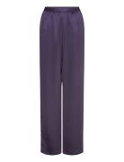 Ayla Satin Trousers Purple Ahlvar Gallery