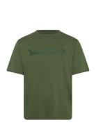 Hampthon Short Sleeve Tee Black Forest Green Green Timberland