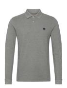 Millers River Ls Millers River Pique Polo Medium Grey Heather Grey Tim...